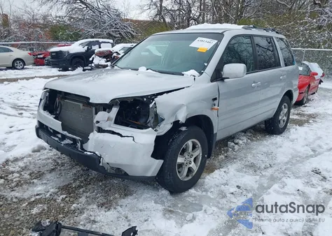 2006 Honda Pilot Ex from USA, damaged, VIN 2HKYF18486H544840
